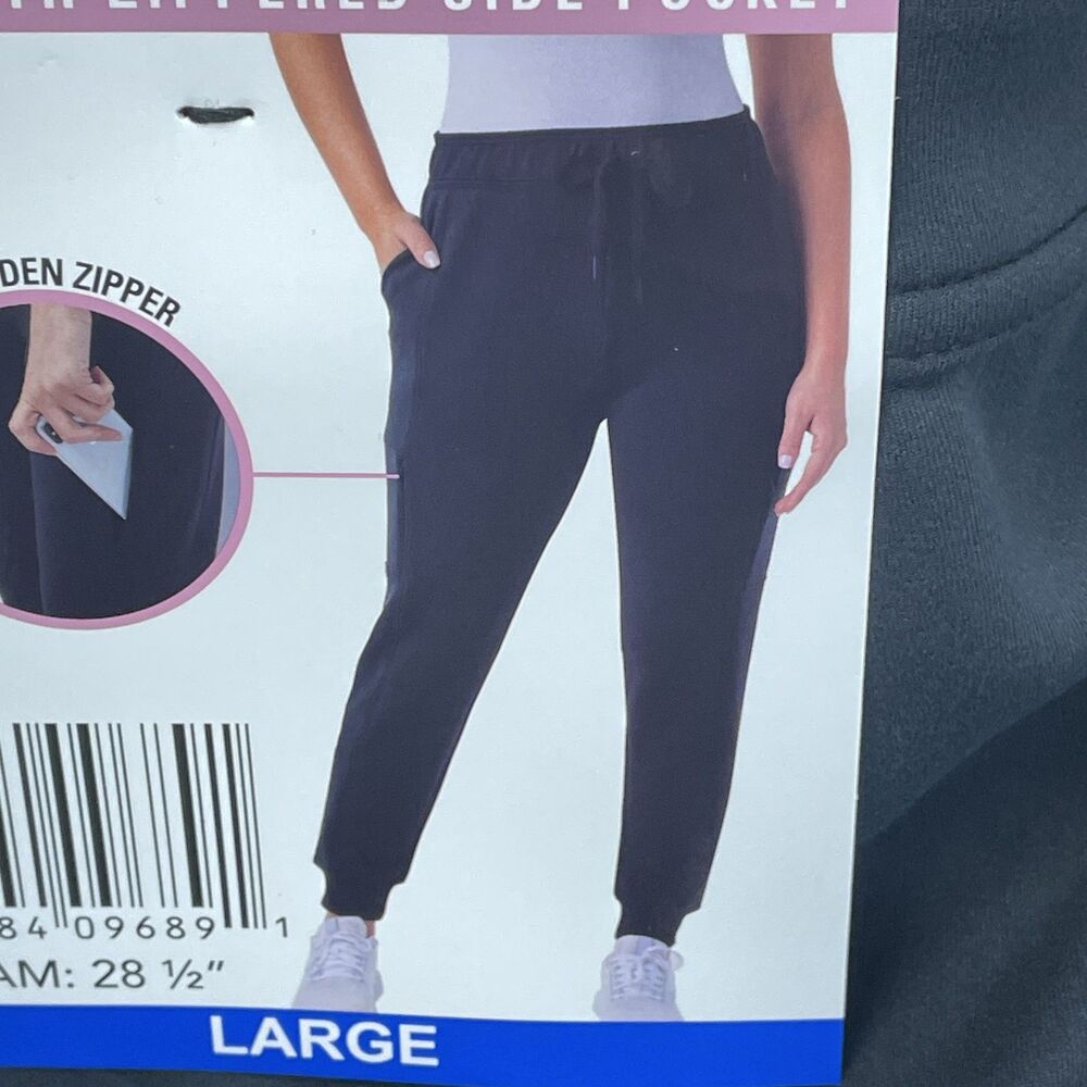 32 Degrees Heat Women's L Jogger Black H1011